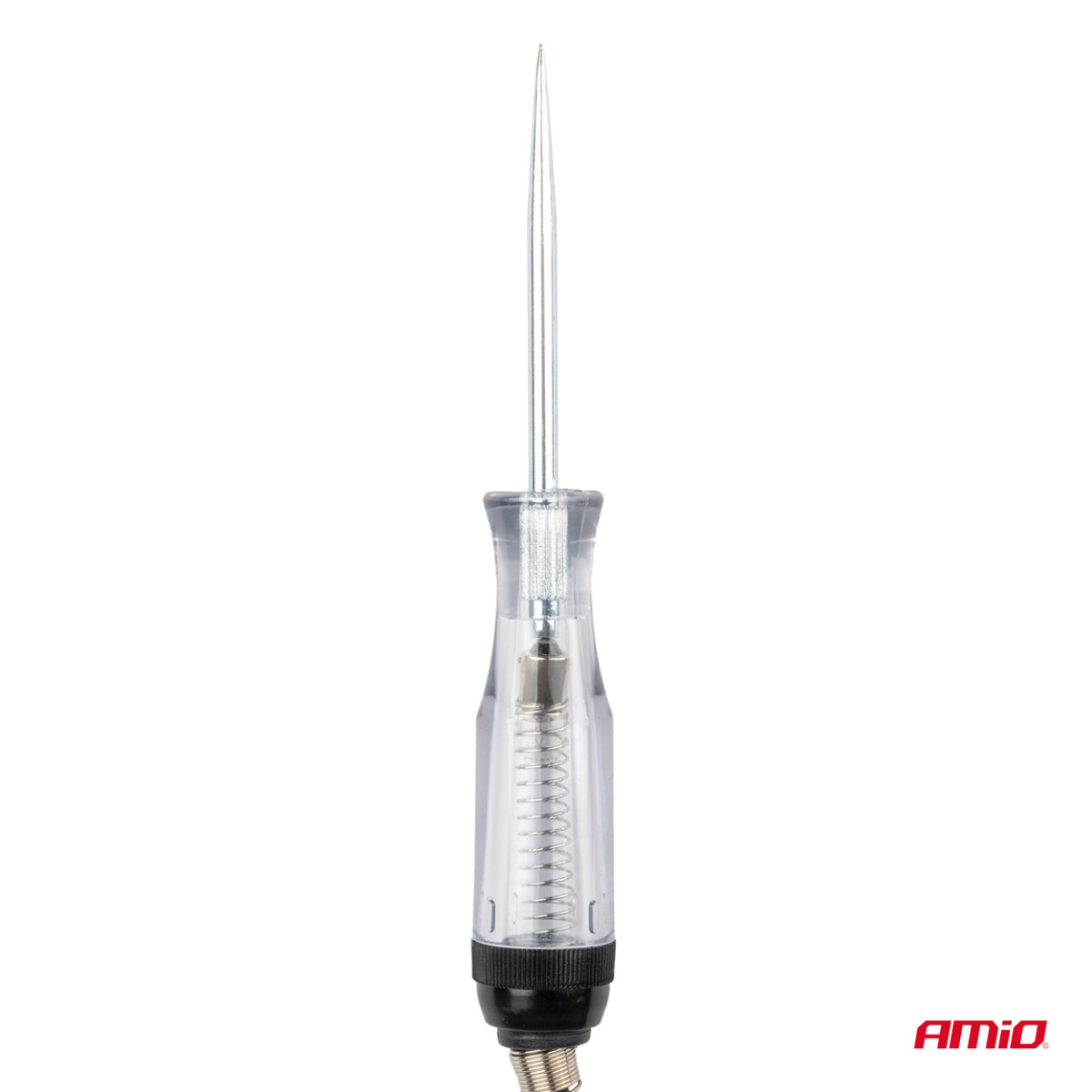 Automobilinis įtampos testeris 6–24V su „krokodilo“ gnybtu, AMIO-04273