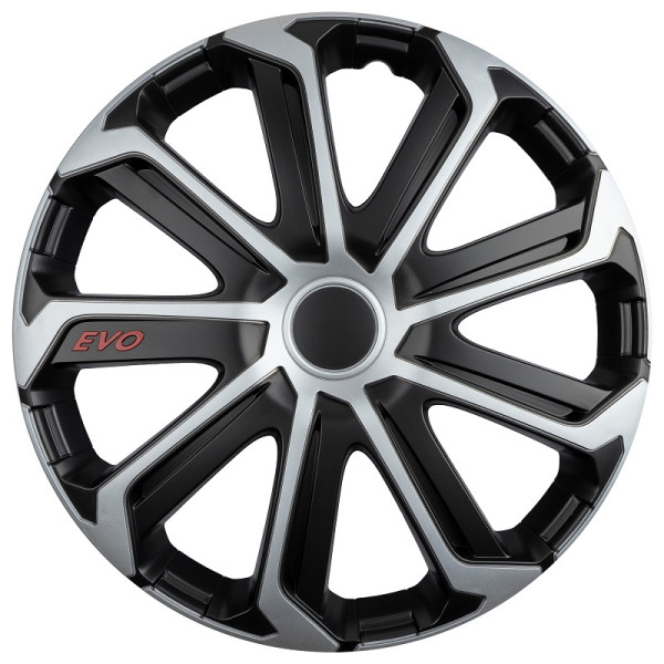 Rato gaubtas 1 vnt. EVO, juodas ir sidabrinis 16"
