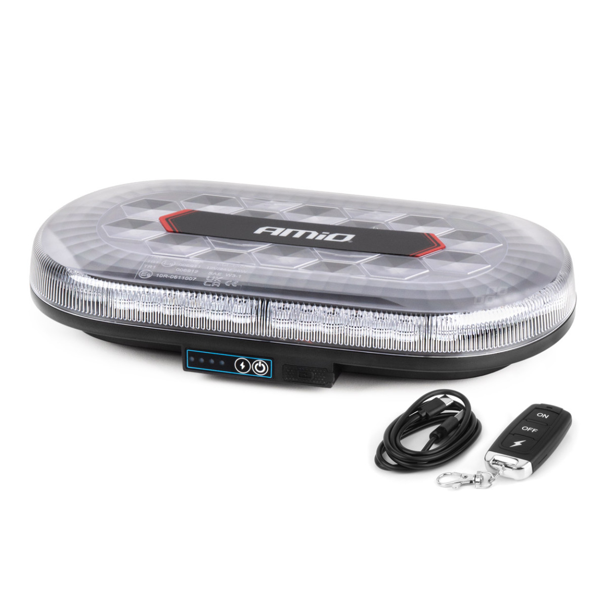 Belaidis LED šviestuvas su pulteliu R65 R10 26W 12/24V AMIO-04369