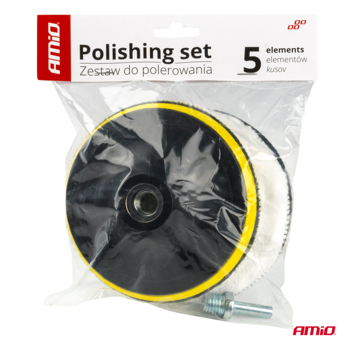 Vilnoniai poliravimo diskai, 5 vnt.