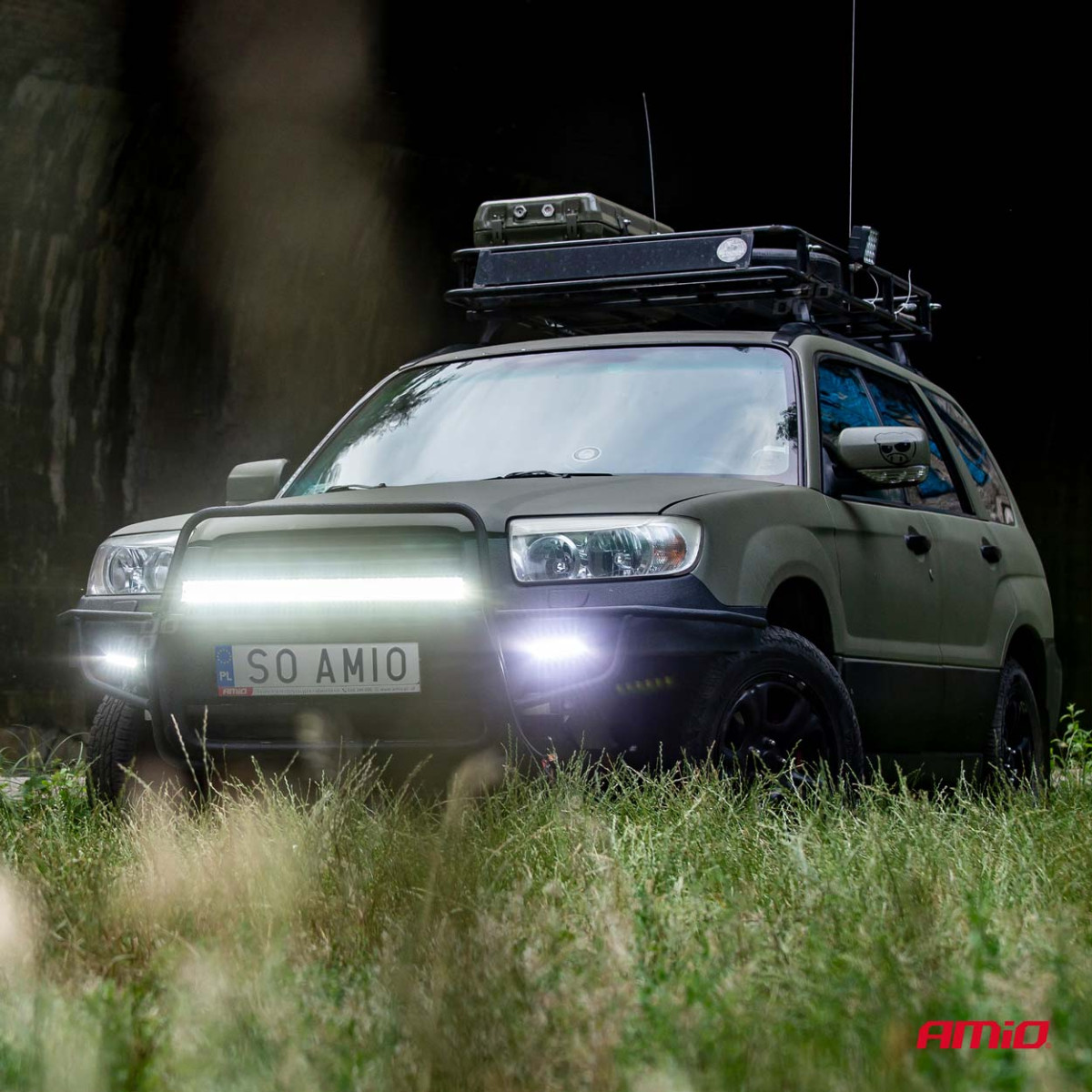 LED Panelinis žibintas, AWL30 200LED 720x74 mm 600W COMBO 9-36V