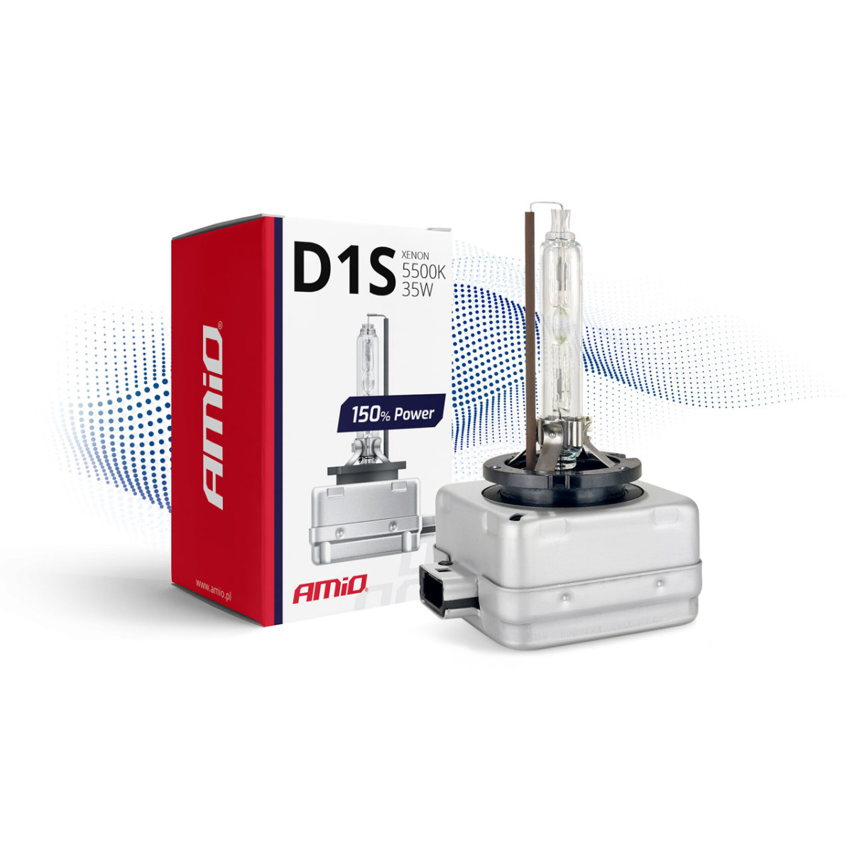 Ksenono lemputė D1S 5500K 150% POWER AMIO-01968
