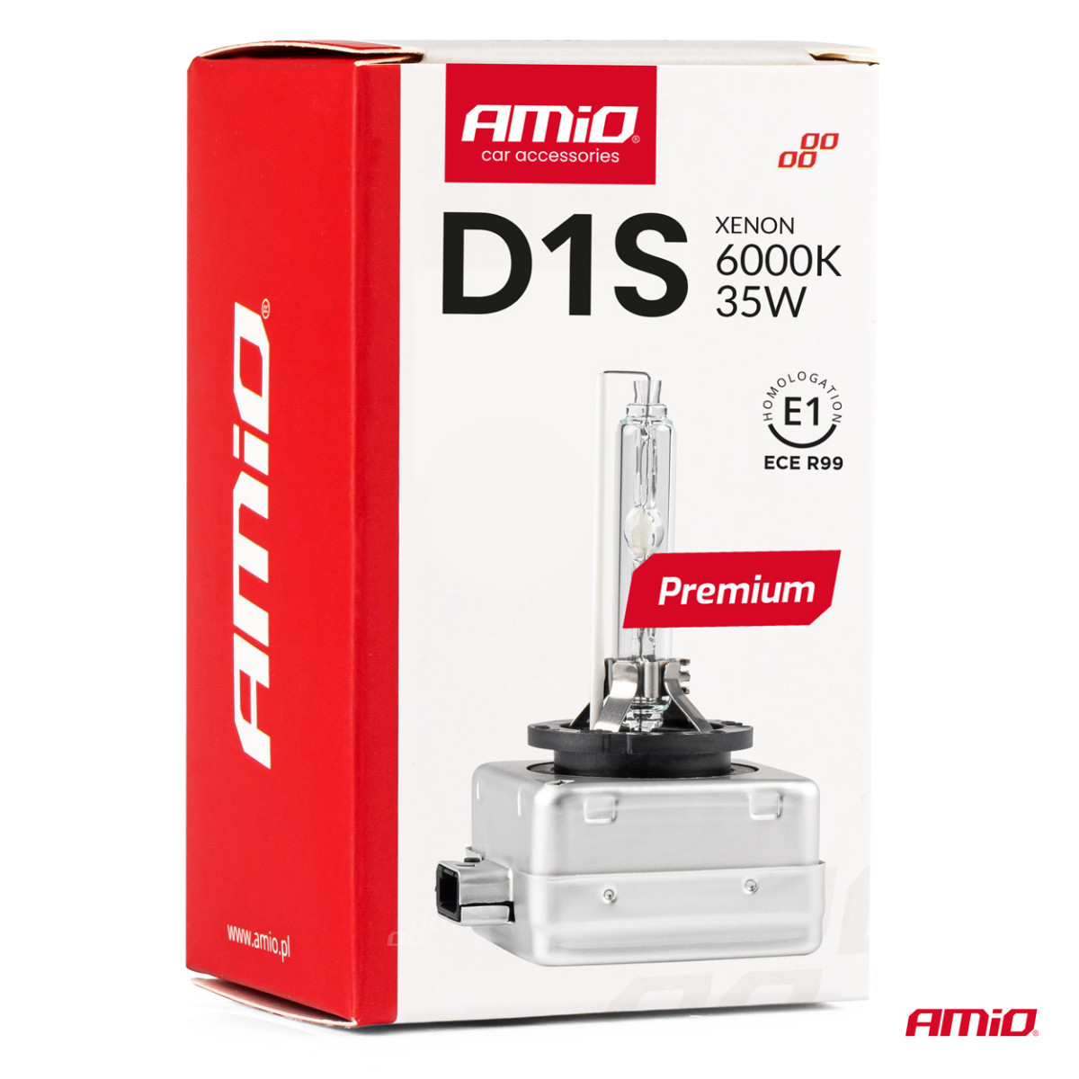 Ksenoninė lemputė D1S 6000K PREMIUM AMIO-01409