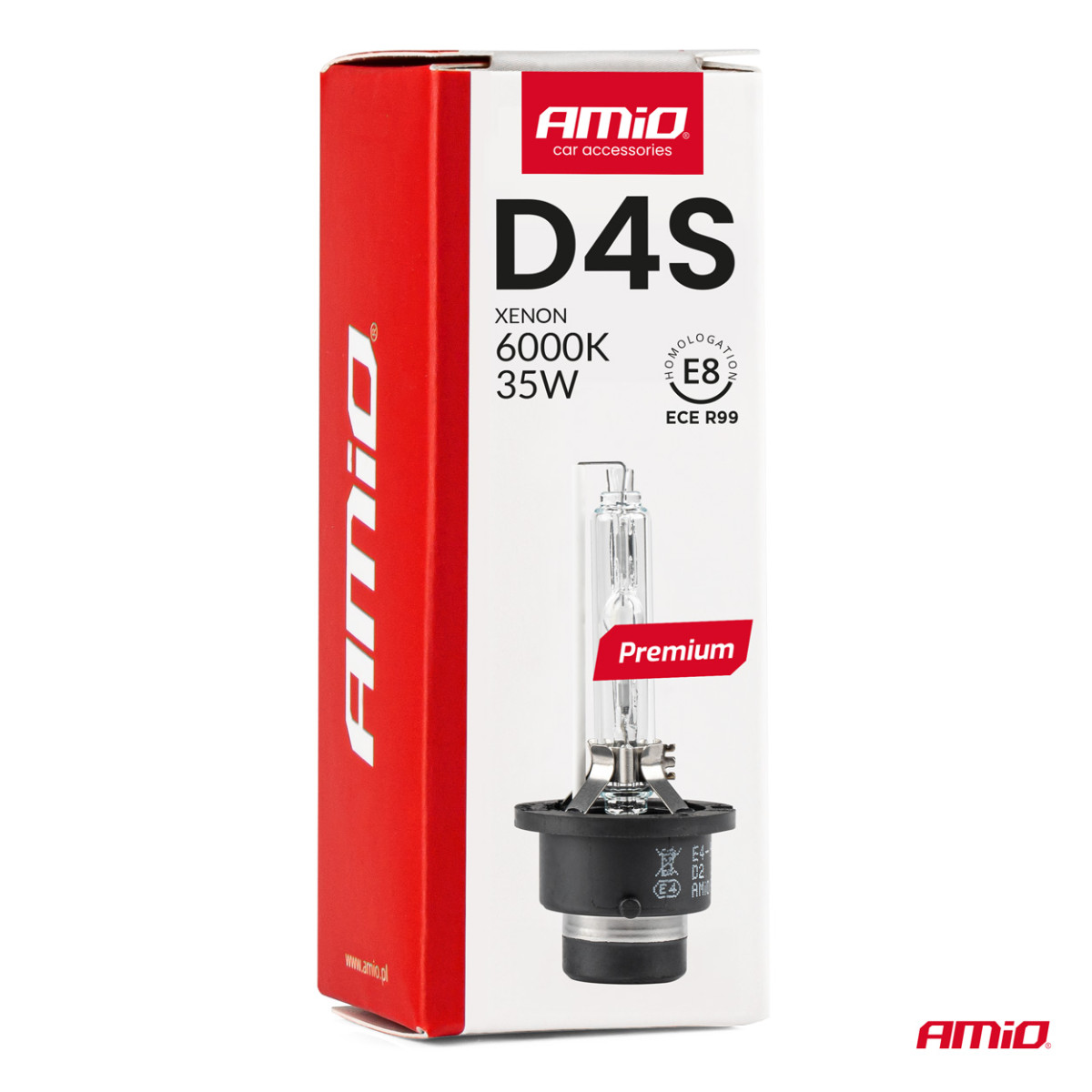 Ksenono lemputė D4S 6000K PREMIUM AMIO-01981