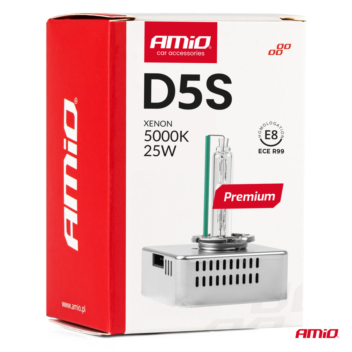 Xenon lemputė D5S 5000K PREMIUM AMIO-01220