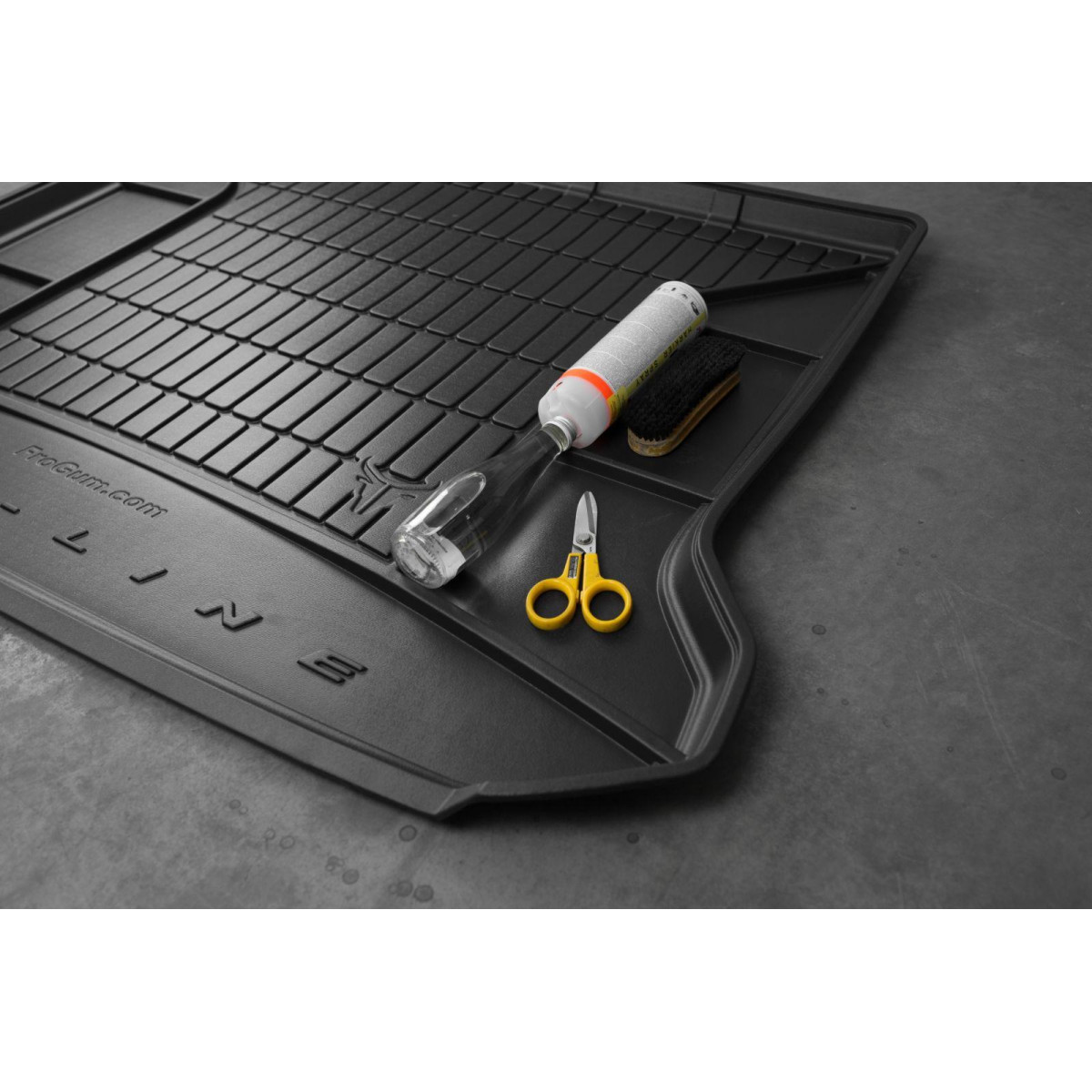 Guminis bagažinės kilimėlis Proline Citroen DS7 Crossback nuo 2017m. / viršutinė dalis / paaukštintais kraštais