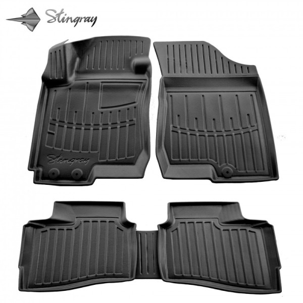 Guminiai 3D kilimėliai HYUNDAI i30cw FD 2007-2012m., 5 pc. / juoda / 5009315 / paaukštintais kraštais