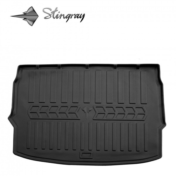 Guminis bagažinės 3D kilimėlis NISSAN QASHQAI 2014-2021m. / 6014061 / paaukštintais kraštais