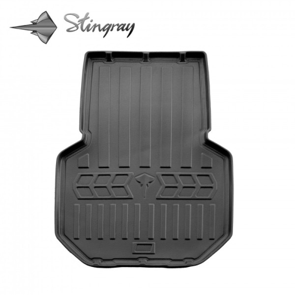 Guminis bagažinės 3D kilimėlis TESLA Model S 2012-2021m. ( trunk 2WD) / 6050061 / paaukštintais kraštais