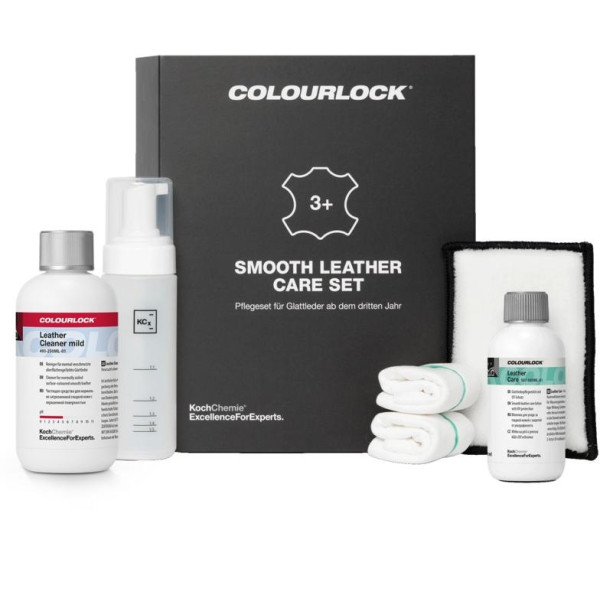 KOCH CHEMIE Colourlock Smooth Leather Care Set, lygios odos priežiūros rinkinys