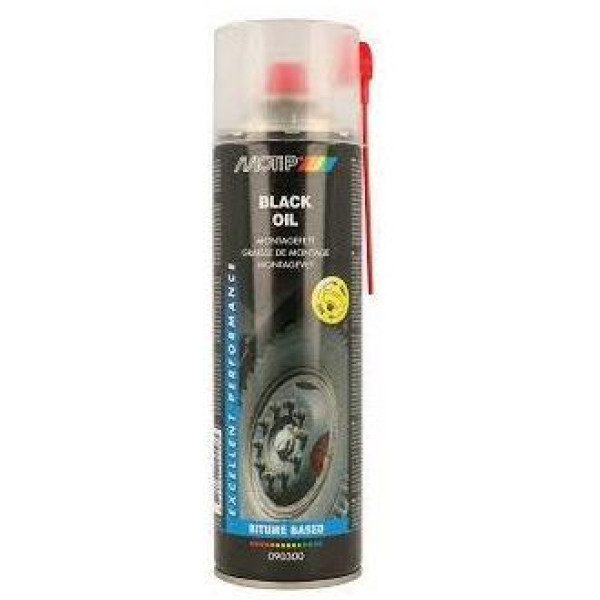 MOTIP Black Oil, Juodasis tepalas sriegiams, 500ml