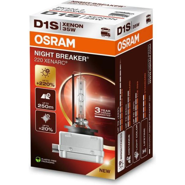 OSRAM Xenarc Night Breaker +220%, Automobilinė lemputė, D1S 35W, 1vnt