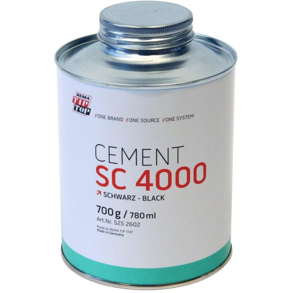 REMA Cement SC 4000 BLACK, klijai, juoda, 700g/780ml REMA Cement SC 4000 BLACK, klijai, juoda, 700g/780ml